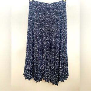 Maison Kitsune Full Pleated Asymmetrical Midi Skirt